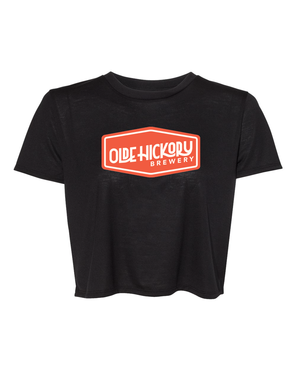 Olde Hickory Brewery Women's Flowy Crop Tee (click for more colors)